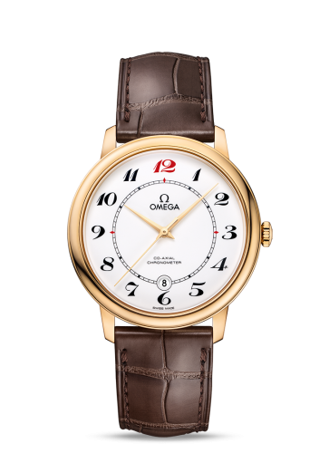 Omega De Ville Prestige Co-Axial 39.5 Yellow Gold / Enamel / 50th Anniversary 424.53.40.20.04.005