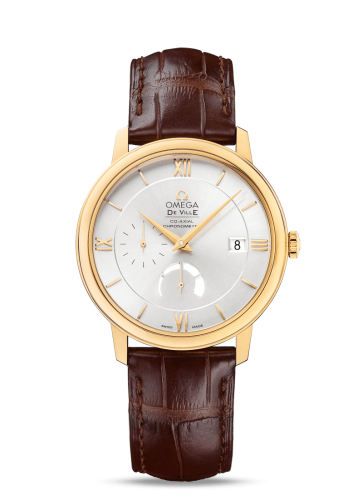Omega De Ville Prestige Co-Axial 39.5 Power Reserve Yellow Gold / Silver 424.53.40.21.02.002
