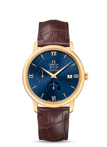 Omega De Ville Prestige Co-Axial 39.5 Power Reserve Yellow Gold / Blue 424.53.40.21.03.001