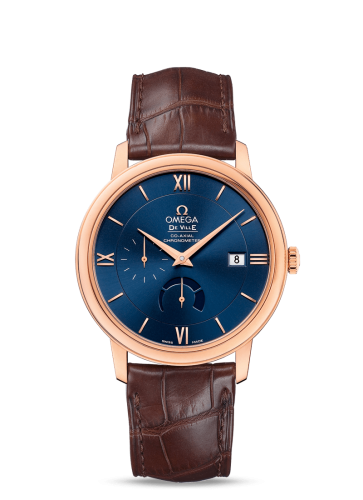 Omega De Ville Prestige Co-Axial 39.5 Power Reserve Red Gold / Blue 424.53.40.21.03.002