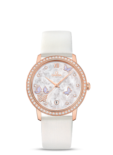 Omega De Ville Prestige Co-Axial 36.8 Red Gold / MOP Butterfly / Diamond 424.57.37.20.55.003