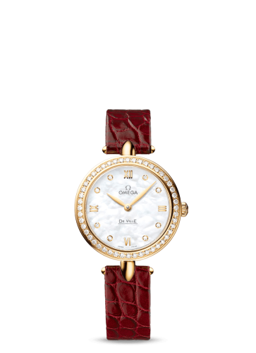 Omega De Ville Prestige Dewdrop Quartz 27.4 Yellow Gold / MOP / Diamond 424.58.27.60.55.001