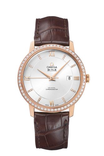 Omega De Ville Prestige Co-Axial 39.5 Red Gold / Diamond / Silver Diamond 424.58.40.20.52.003