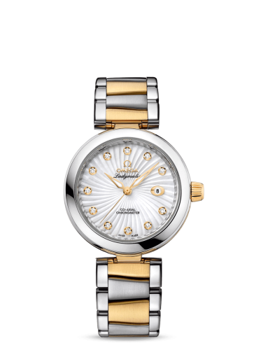 Omega LadyMatic Co-Axial 34 Stainless Steel / Yellow Gold / MOP / Bracelet 425.20.34.20.55.002