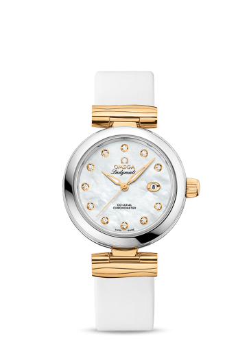 Omega LadyMatic Co-Axial 34 Stainless Steel / Yellow Gold / MOP 425.22.34.20.55.003