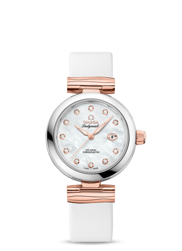 Omega LadyMatic Co-Axial 34 Stainless Steel / Sedna Gold / MOP 425.22.34.20.55.004