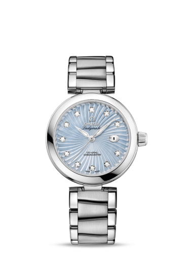 Omega LadyMatic Co-Axial 34 Stainless Steel / Blue MOP / Bracelet 425.30.34.20.57.002