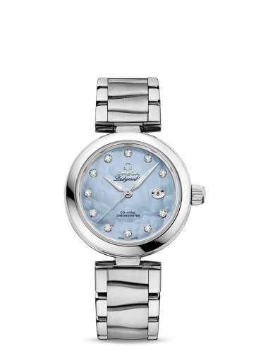 Omega LadyMatic Co-Axial 34 Stainless Steel / Blue MOP / Bracelet 425.30.34.20.57.003