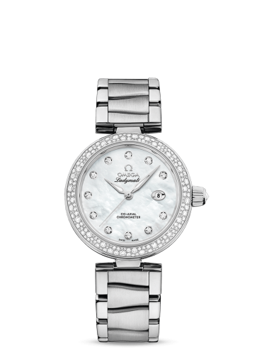 Omega LadyMatic Co-Axial 34 Stainless Steel / Diamond / MOP / Bracelet 425.35.34.20.55.002