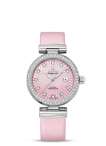 Omega LadyMatic Co-Axial 34 Stainless Steel / Diamond / Pink MOP 425.37.34.20.57.001