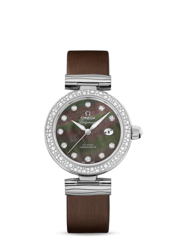 Omega LadyMatic Co-Axial 34 Stainless Steel / Diamond / Grey MOP 425.37.34.20.57.004
