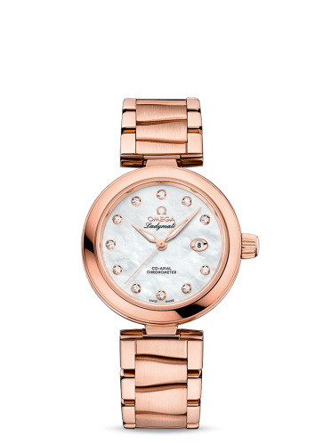 Omega LadyMatic Co-Axial 34 Sedna Gold / MOP / Bracelet 425.60.34.20.55.004