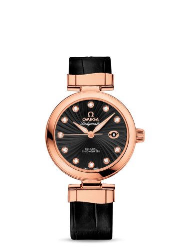 Omega LadyMatic Co-Axial 34 Red Gold / Black 425.63.34.20.51.001