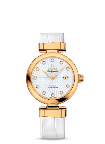 Omega LadyMatic Co-Axial 34 Yellow Gold / MOP 425.63.34.20.55.002