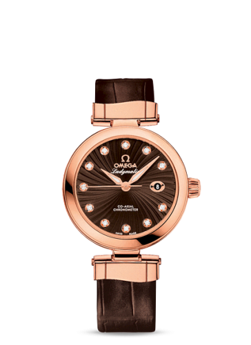 Omega LadyMatic Co-Axial 34 Red Gold / Brown 425.63.34.20.63.001