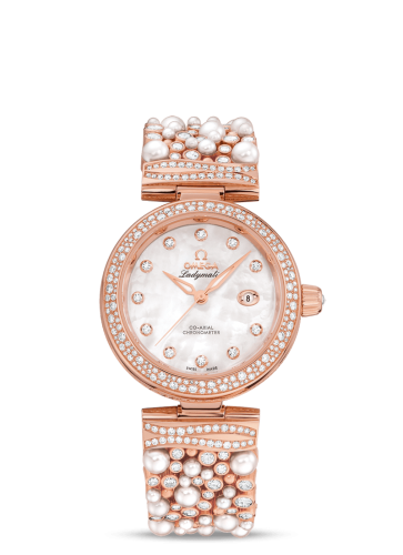 Omega LadyMatic Co-Axial 34 Sedna Gold / Pearls and Diamonds 425.65.34.20.55.008