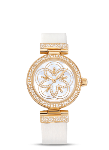 Omega LadyMatic Co-Axial 34 Yellow Gold Diamond / Diamond Flower 425.67.34.20.55.005