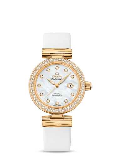 Omega LadyMatic Co-Axial 34 Yellow Gold / Diamond / MOP 425.67.34.20.55.007