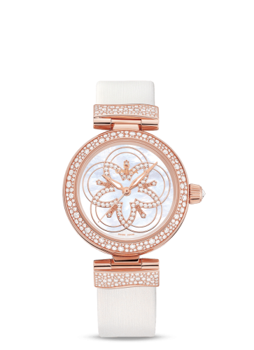 Omega LadyMatic Co-Axial 34 Sedna Gold / Diamond / Flower MOP 425.67.34.20.55.009