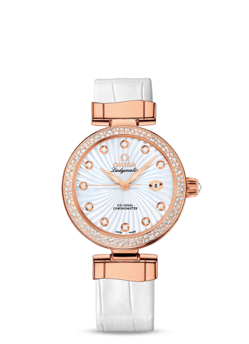 Omega LadyMatic Co-Axial 34 Red Gold / Diamond / MOP 425.68.34.20.55.001