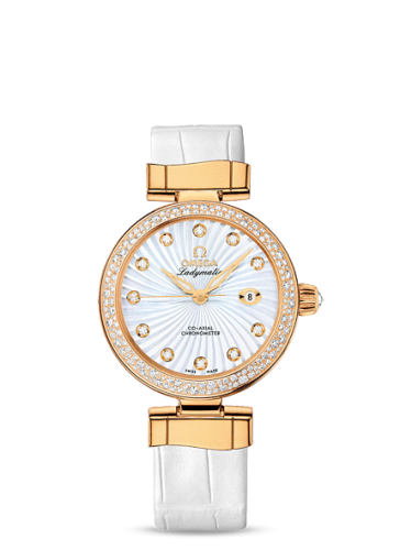 Omega LadyMatic Co-Axial 34 Yellow Gold / Diamond / MOP 425.68.34.20.55.002