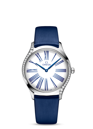 Omega De Ville Trésor 36 Stainless Steel / White Roman / Fabric 428.17.36.60.04.001