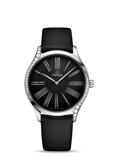 Omega De Ville Trésor 39 Stainless Steel / Black Roman / Fabric 428.17.39.60.01.001
