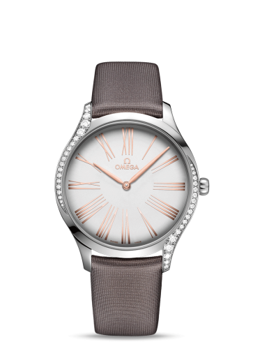 Omega De Ville Trésor 39 Stainless Steel / Silver Roman / Fabric 428.17.39.60.02.001