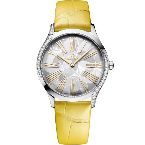 Omega De Ville Trésor 36 Stainless Steel / Silver - Frangipani / Alligator 428.18.36.60.02.002