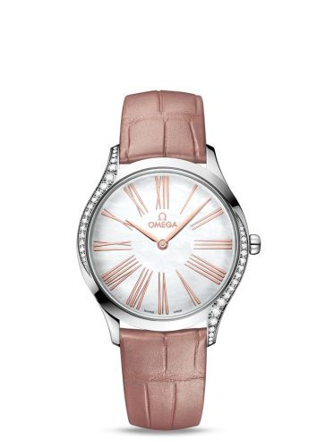 Omega De Ville Trésor 36 Stainless Steel / MOP - Roman / Alligator 428.18.36.60.05.002