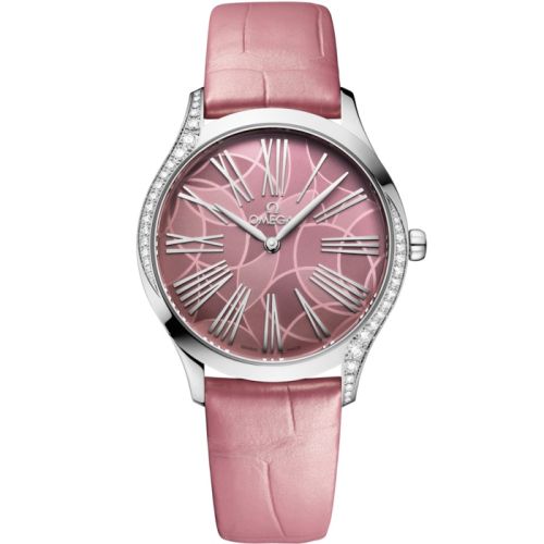 Omega De Ville Trésor 36 Stainless Steel / Pink - Lotus / Alligator 428.18.36.60.10.001