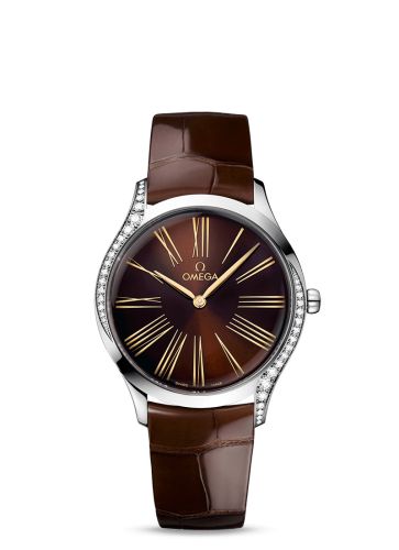 Omega De Ville Trésor 36 Stainless Steel / Brown - Roman / Alligator 428.18.36.60.13.001