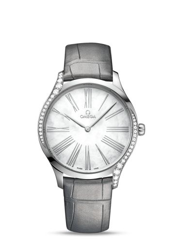 Omega De Ville Trésor 39 Stainless Steel / MOP - Roman / Alligator 428.18.39.60.05.001