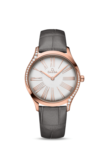 Omega De Ville Trésor 36 Sedna Gold / Silver Roman / Alligator 428.58.36.60.02.001