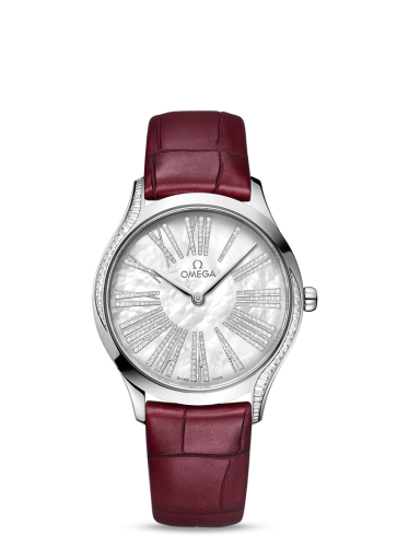 Omega De Ville Trésor 36 Canopus Gold / MOP Roman / Alligator 428.58.36.60.55.001