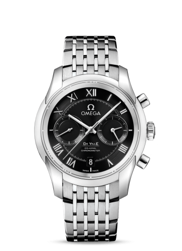 Omega De Ville Co-Axial 42 Chronograph Stainless Steel / Black / Bracelet 431.10.42.51.01.001
