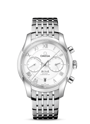 Omega De Ville Co-Axial 42 Chronograph Stainless Steel / Silver / Bracelet 431.10.42.51.02.001
