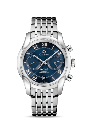 Omega De Ville Co-Axial 42 Chronograph Stainless Steel / Blue / Bracelet 431.10.42.51.03.001