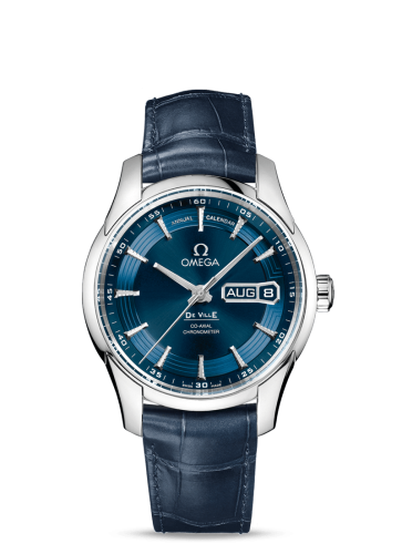 Omega De Ville Hour Vision Co-Axial Annual Calendar Stainless Steel / Blue / Orbis 431.33.41.22.03.001