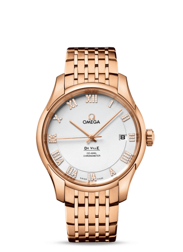 Omega De Ville Co-Axial 41 Red Gold / Silver Diamond / Bracelet 431.50.41.21.52.001