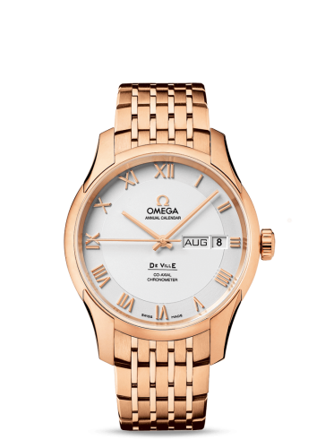 Omega De Ville Co-Axial Annual Calendar Red Gold / Silver / Bracelet 431.50.41.22.02.001