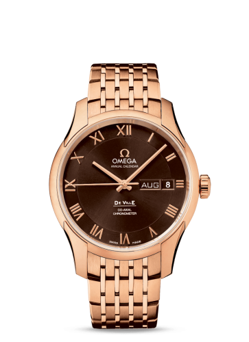 Omega De Ville Co-Axial Annual Calendar Red Gold / Brown / Bracelet 431.50.41.22.13.001