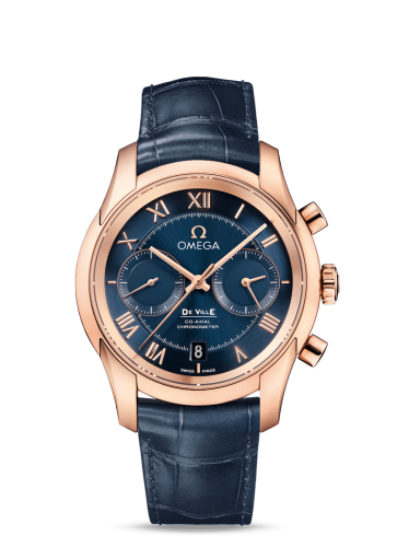 Omega De Ville Co-Axial 42 Chronograph Red Gold / Blue 431.53.42.51.03.001