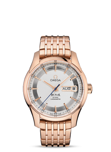Omega De Ville Hour Vision Co-Axial Annual Calendar Red Gold / Silver / Bracelet 431.60.41.22.02.001