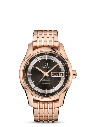 Omega De Ville Hour Vision Co-Axial Annual Calendar Red Gold / Brown / Bracelet 431.60.41.22.13.001