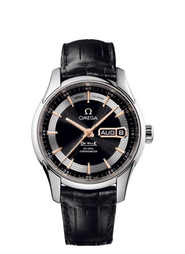 Omega De Ville Hour Vision Co-Axial Annual Calendar White Gold / Black 431.63.41.22.01.001
