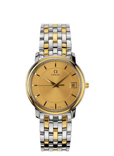 Omega De Ville Prestige Quartz 34.4 Stainless Steel / Yellow Gold / Champagne / Bracelet 4310.11.00