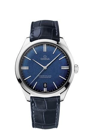Omega De Ville Trésor Master Co-Axial White Gold / Blue Enamel Diamond 432.53.40.21.53.001