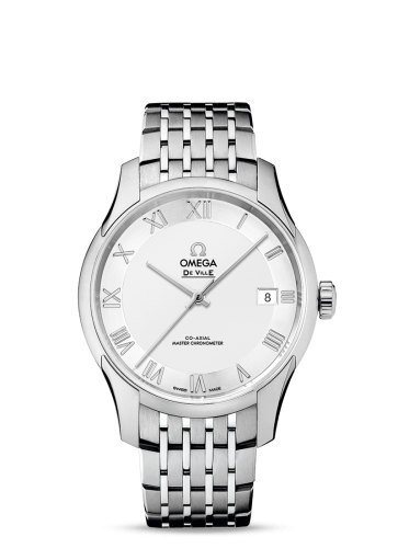 Omega De Ville Hour Vision Master Chronometer Stainless Steel / Silver / Bracelet 433.10.41.21.02.001
