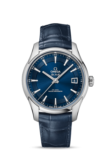 Omega De Ville Hour Vision Master Chronometer Stainless Steel / Blue 433.33.41.21.03.001